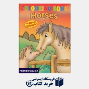 کتاب Colouring Book Horses