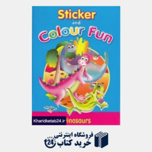 کتاب (Dinosaurs (Sticker and Colour Fun